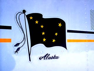 アラスカ州旗の写真