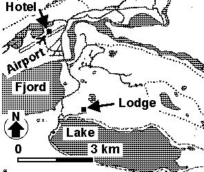 [Map around Kangerlussuaq]