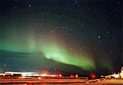 [Northern light on the airport]