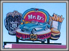 キングマンのミスターDのルート６６ダイナー - Mr.D'z ROUTE 66 Dinner Kingman Arizona