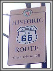 TtFihʂ̃[gUU̕W - Large Historic ROUTE 66 Sign San Fernando California
