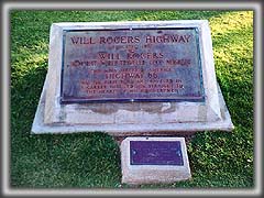 Will Rogers Highway Memorial Plaque Santa Monica California