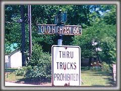 Old Highway 66 Sign Bourbon Missouri