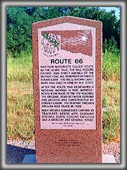 Route 66 Historical Marker Arcadia Oklahoma