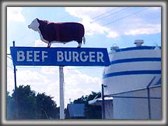 A}̃no[K[Vbv - Beef Burger Shop Sign Amarillo Texas